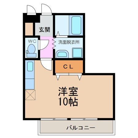 ベイサージュ富の原Ｂ棟の物件間取画像